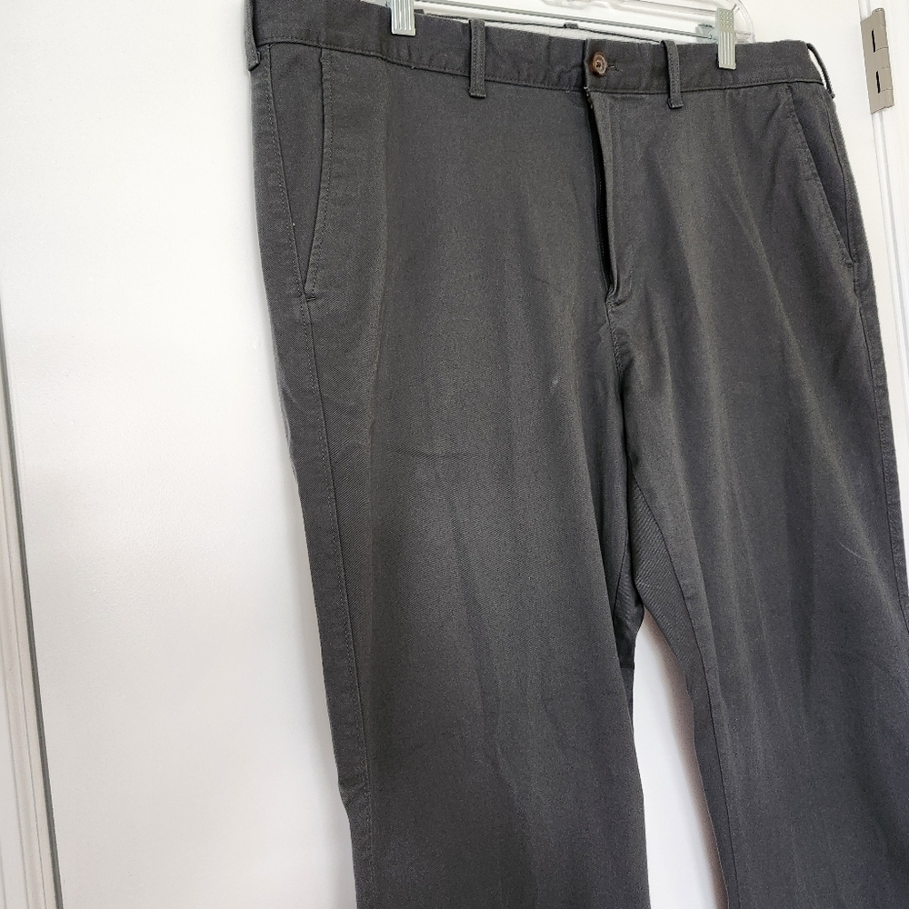 J Crew Factory Flex Gray Straight Chino Pants Khakis Men’s 38x32 - Picture 6 of 14